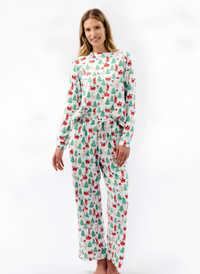 Annie Xmas LS Pajama Set - Tidings and Toile