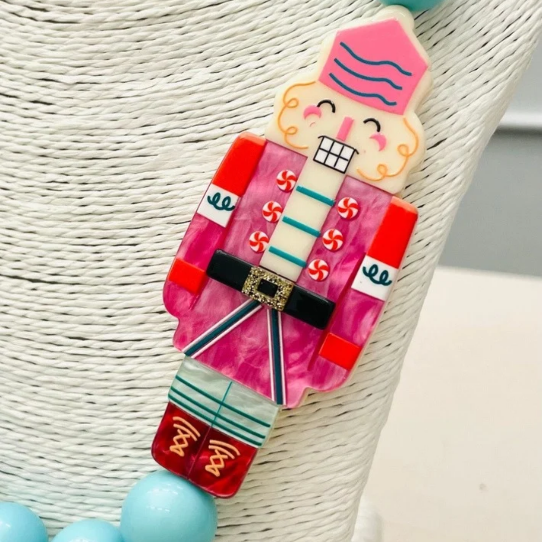 Bauble Beaded Nutcracker Necklace