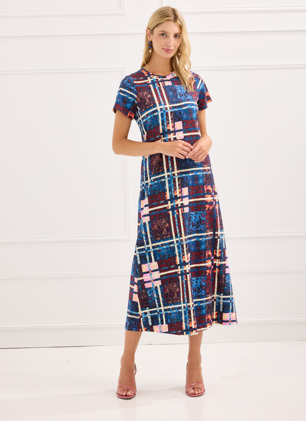 The Charise Dress - Animal Tartan