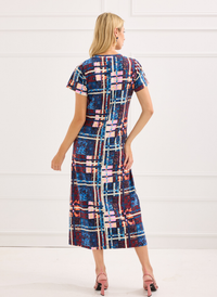 The Charise Dress - Animal Tartan