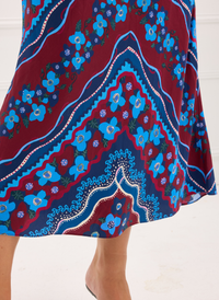 The Hillary Skirt - Midnight Bloom