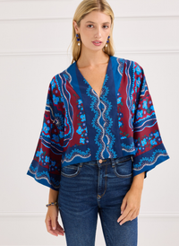 The Tiana Top - Midnight Bloom