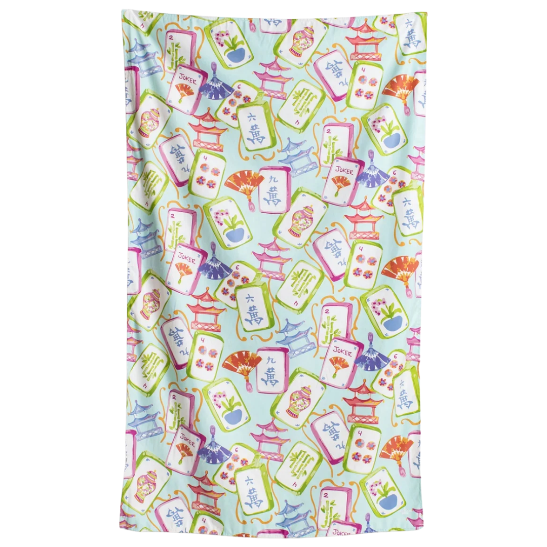 Mahjong Giant Beach Towel