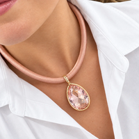 Teardrop Jewel Statement Necklace