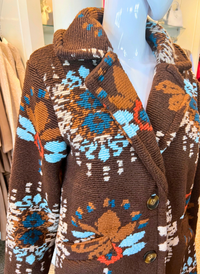 Floral Boucle Coat