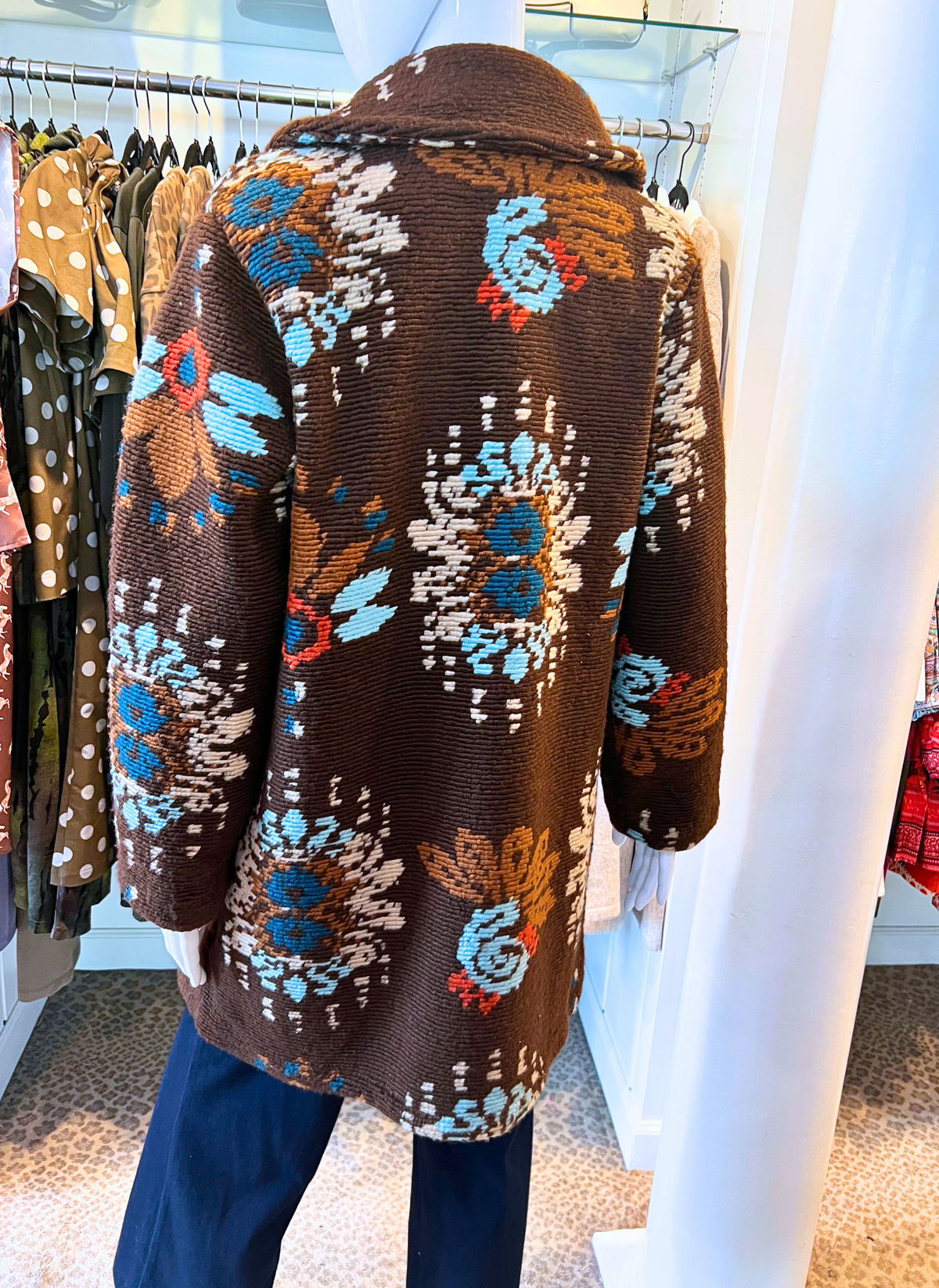 Floral Boucle Coat