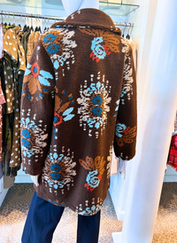 Floral Boucle Coat