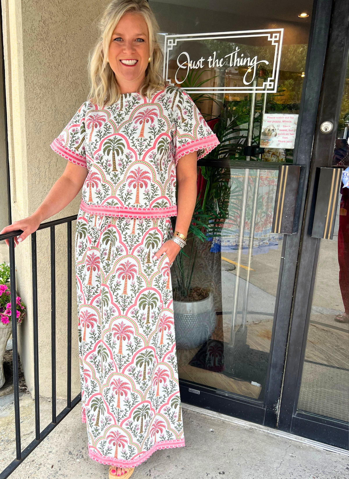 Palma Rosa Skirt Set