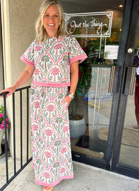 Palma Rosa Skirt Set