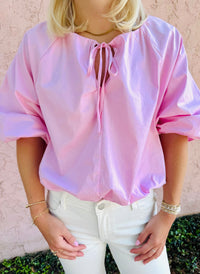 Tatum Bubble Hem Top