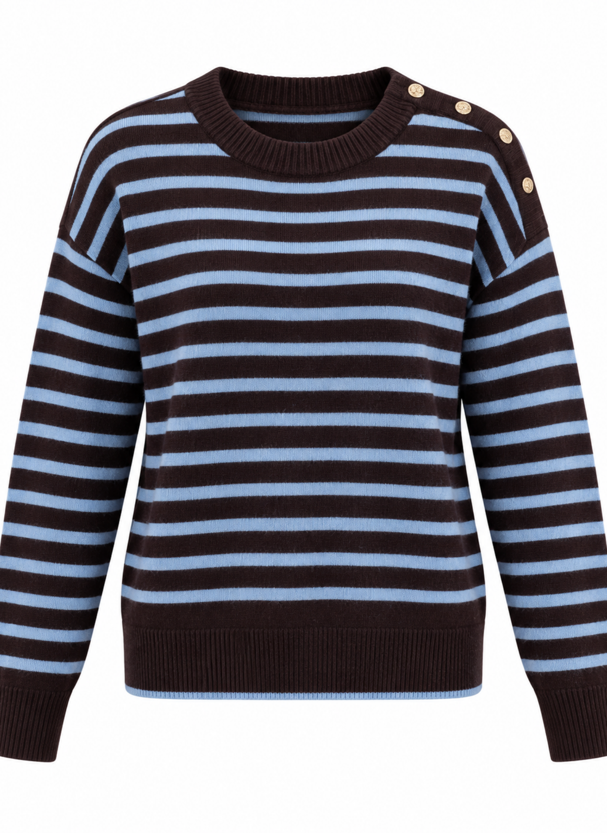 Abigail Sweater - Cocoa and Sky
