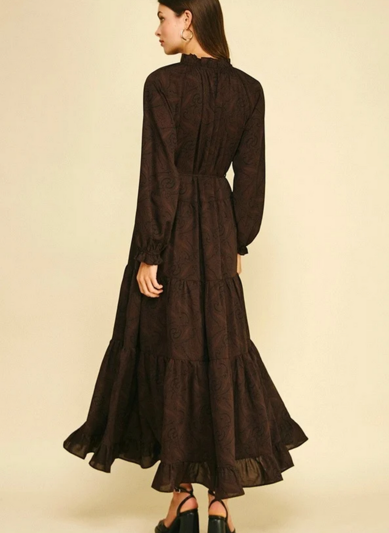 Paisley Tiered Maxi Dress