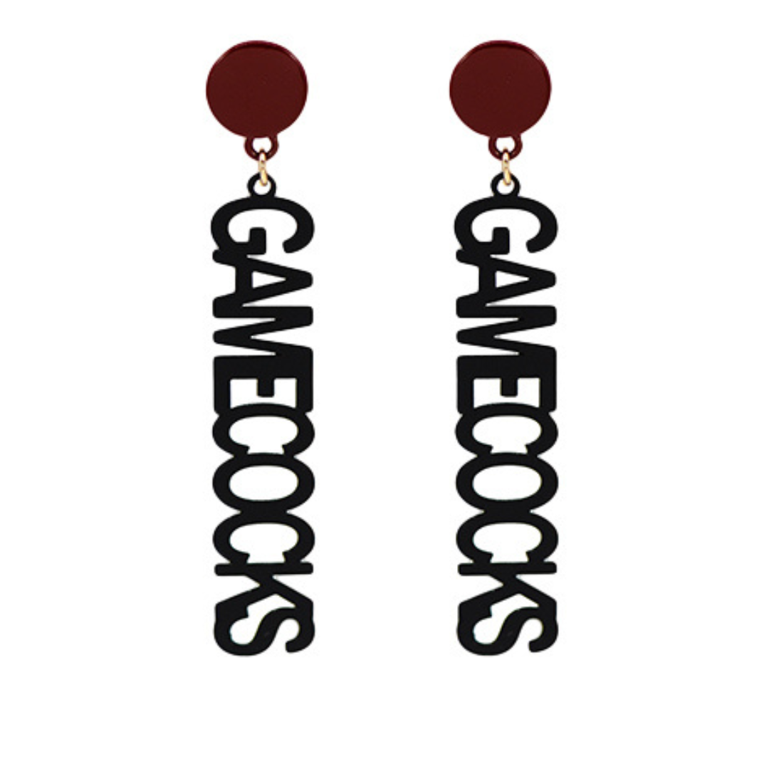 Enamel GAMECOCK Earrings