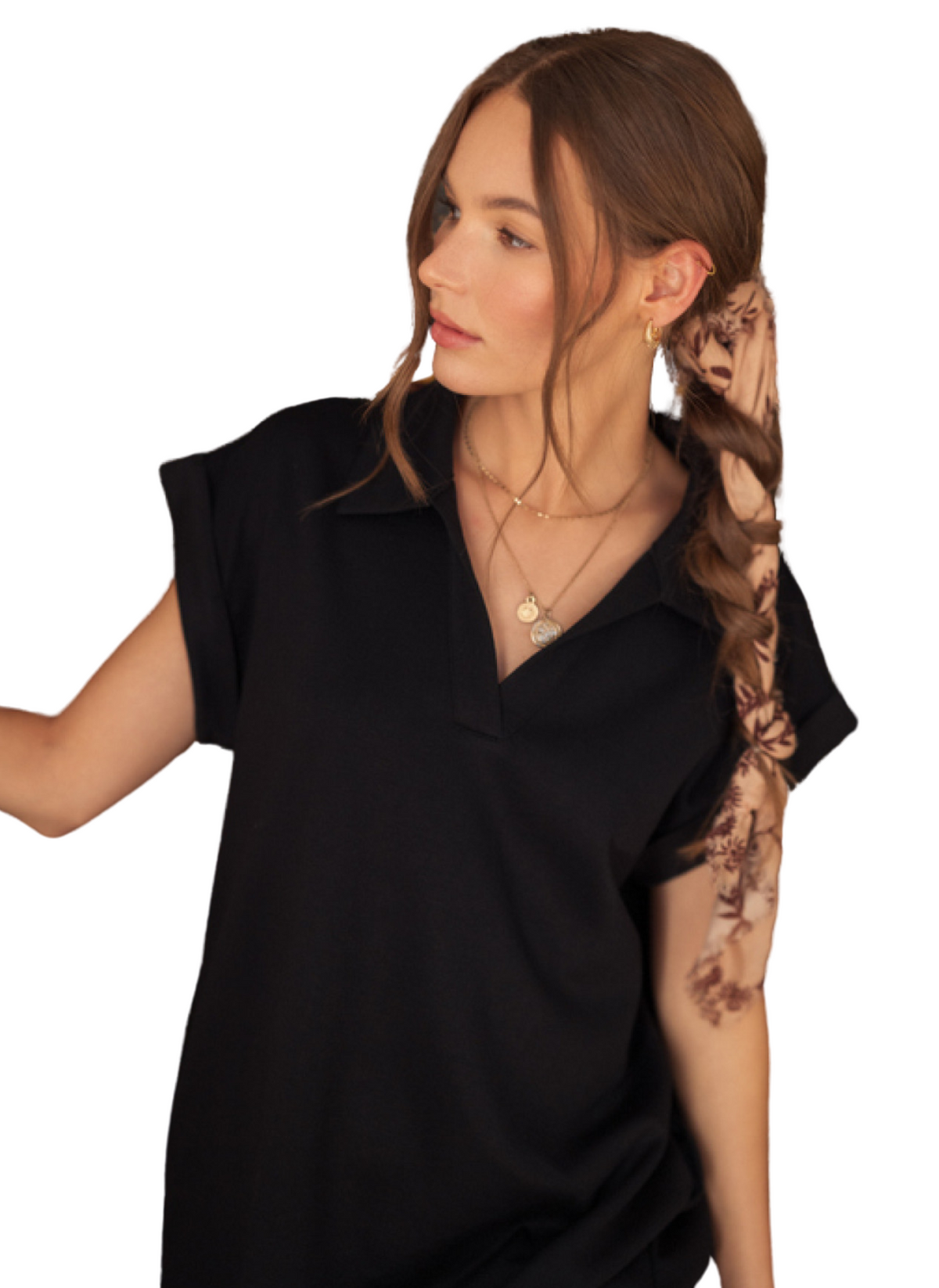 Scuba Midi Dress - Black