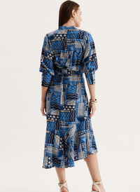 Jules Kaleidescope Dress - Blue Multi