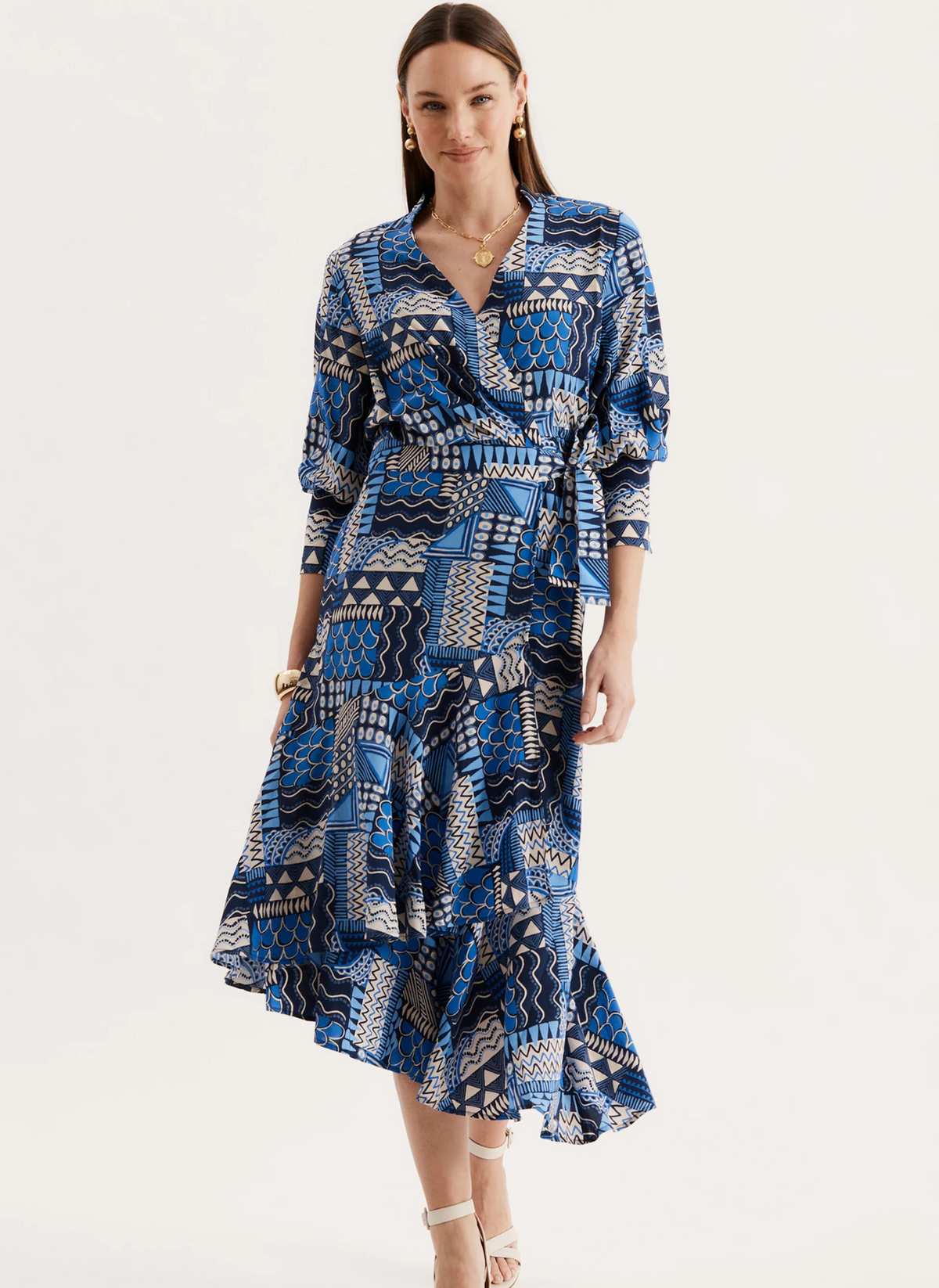 Jules Kaleidescope Dress - Blue Multi