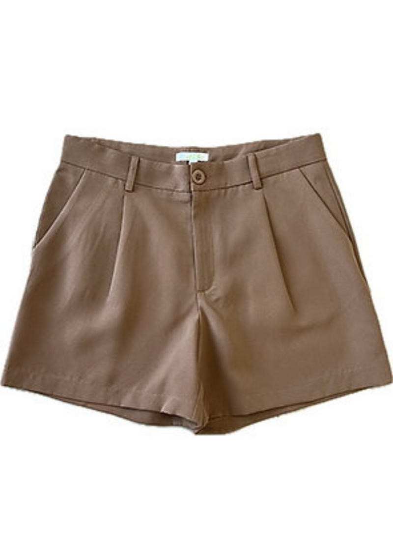 Front Pleated Shorts