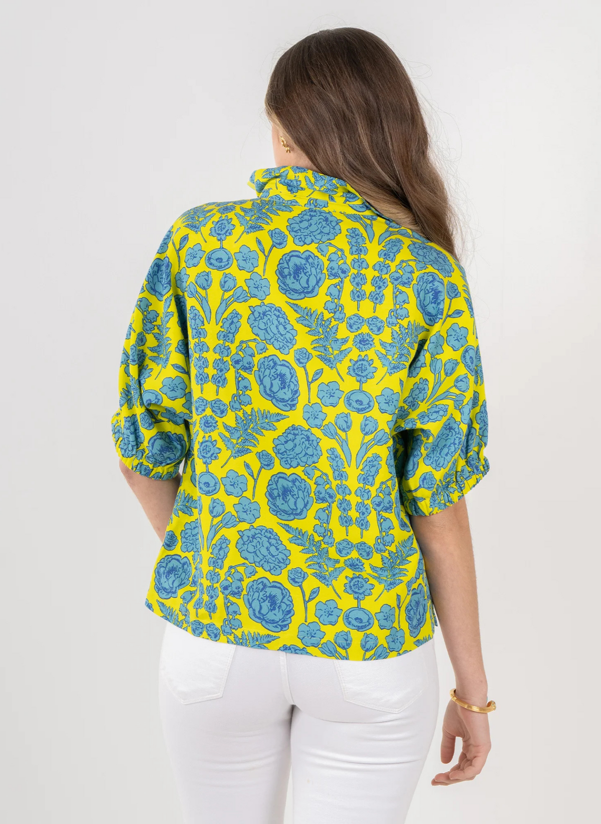 Poppy Linen Top - Joy Bouquet