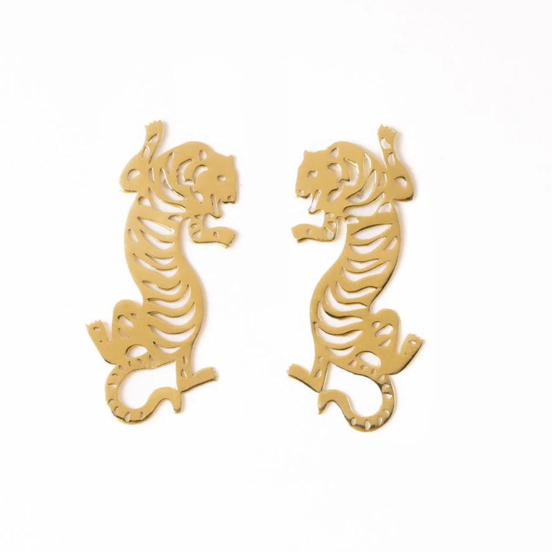 Bianca Tiger Drop Earrings