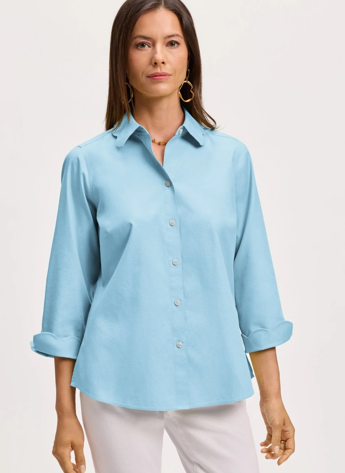Gwen Scalloped Collar Top