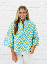 Jackie Jacquard Jacket - Green