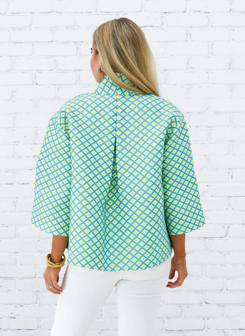 Jackie Jacquard Jacket - Green