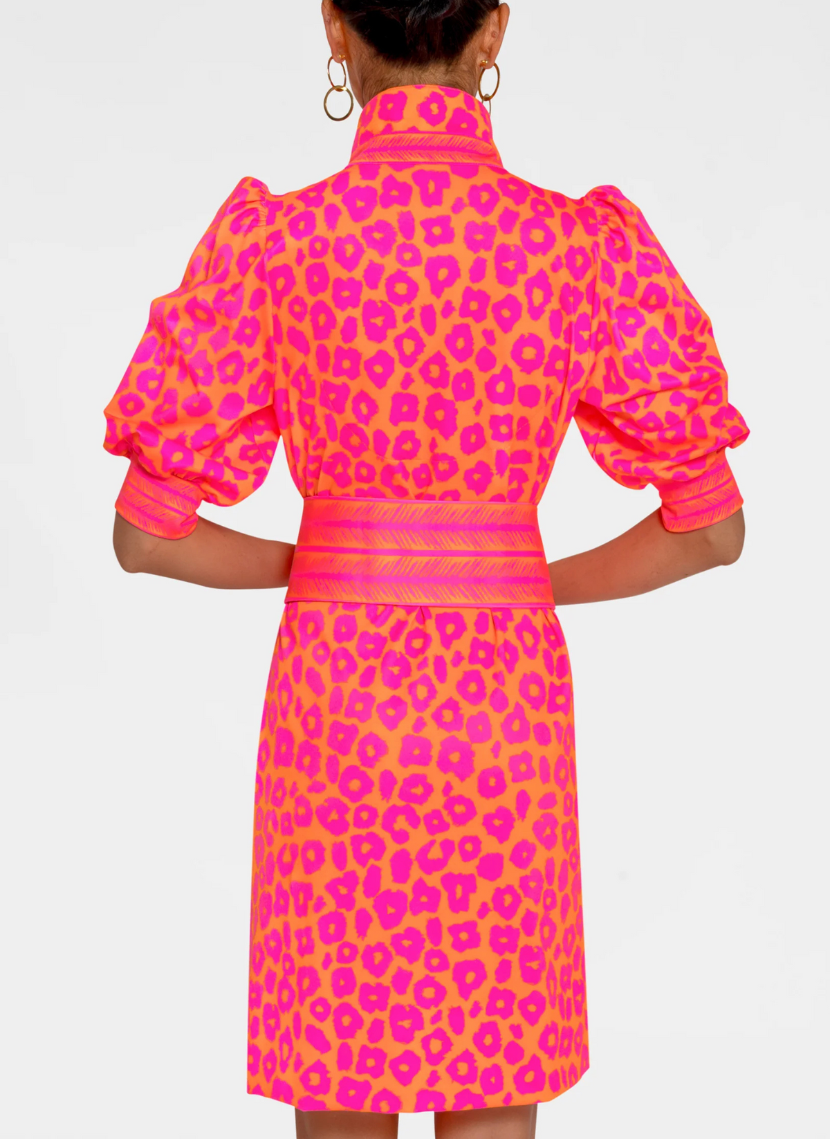 Me Jane Swagger Dress - Orange + Pink