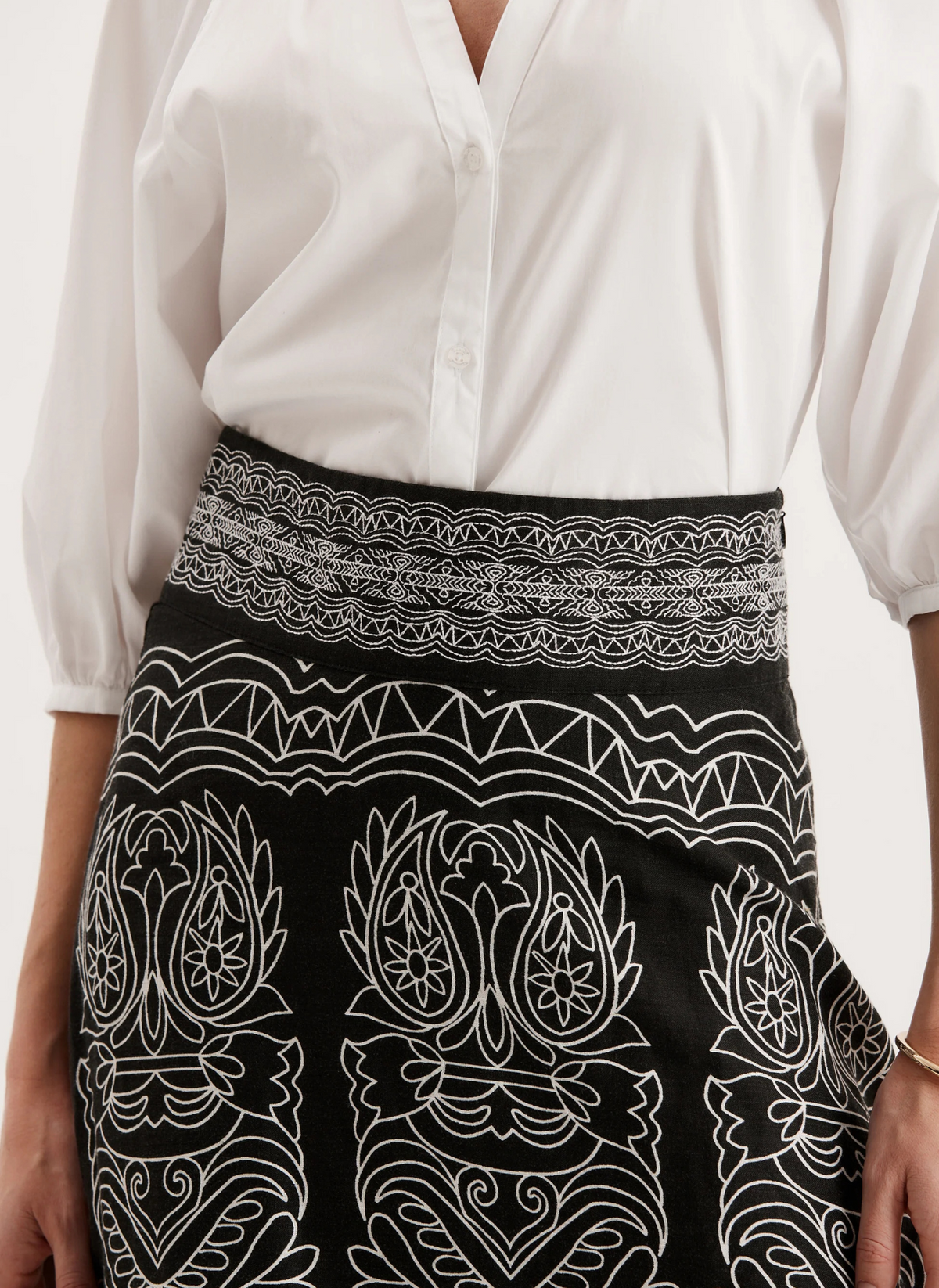Valentina Embroidered Skirt