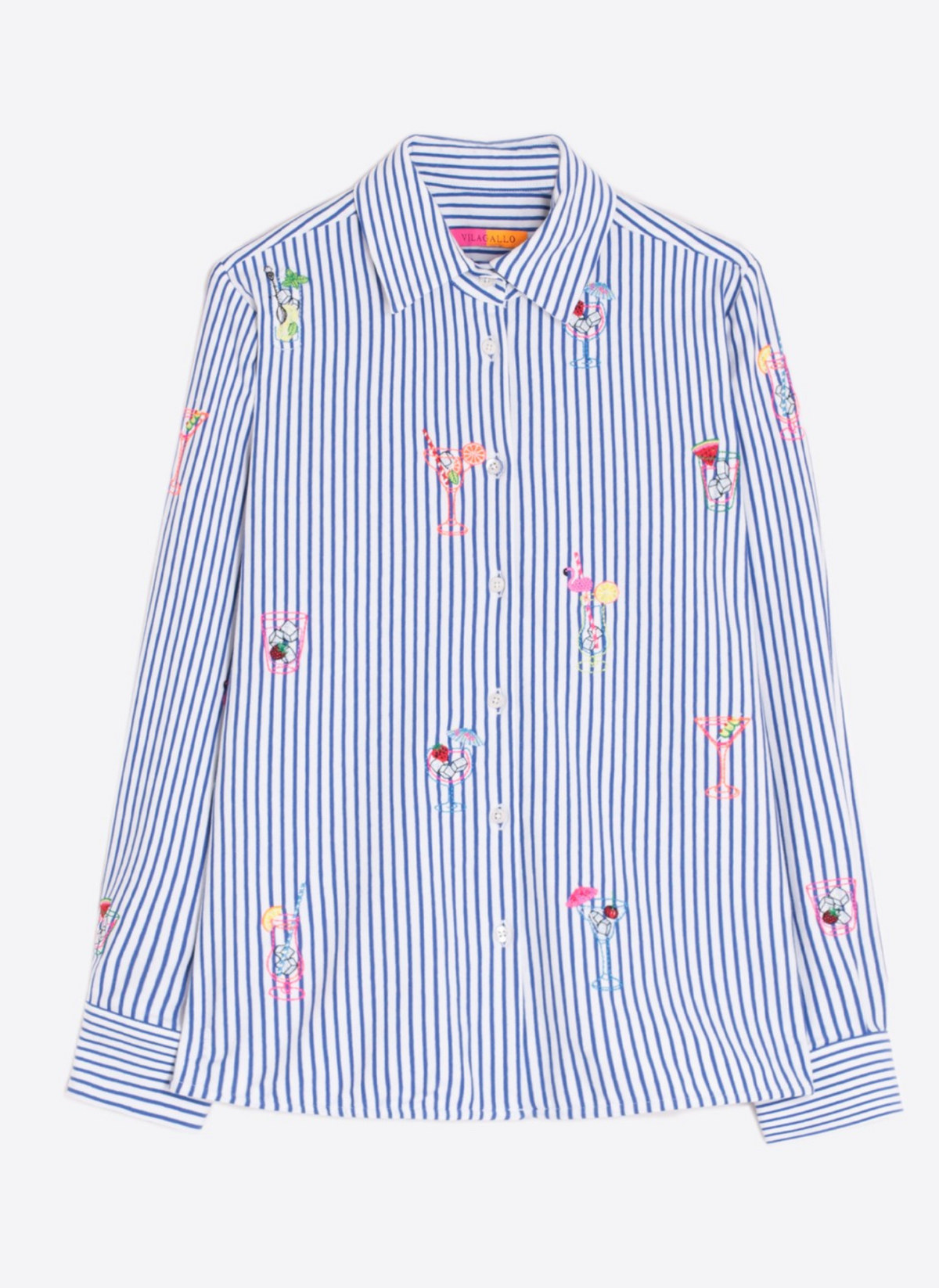 Isa Cocktail Shirt - Blue Stripe
