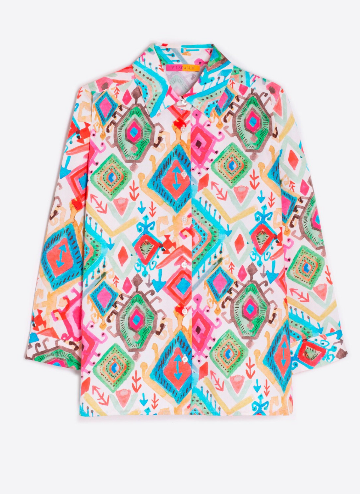 Poline Shirt - Ikat Multi