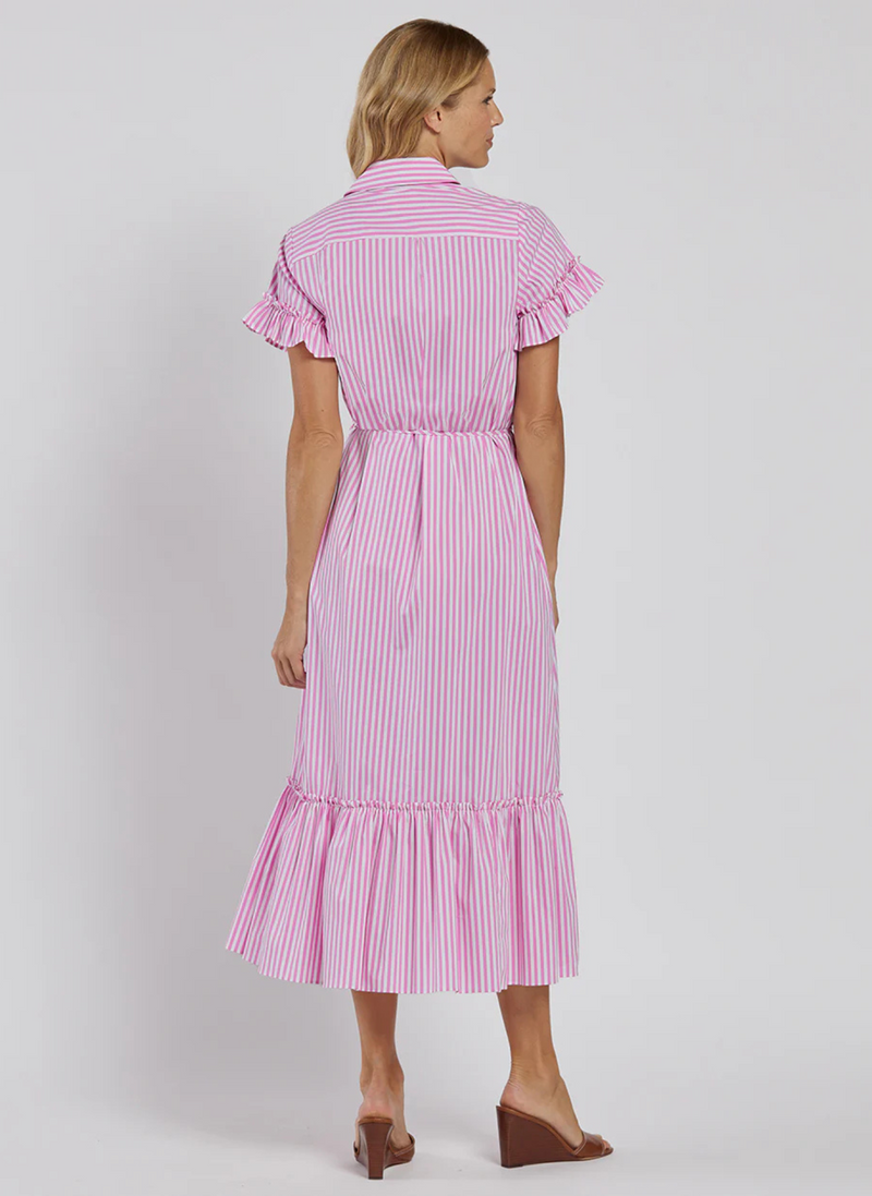 Pippa Shirt Dress - Peony Stripe