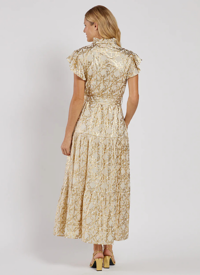 Mirabella Dress - Bamboo Rattan Sand Gold