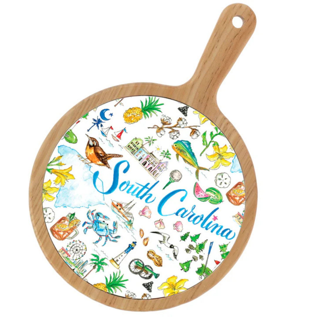 Circle South Carolina Cheeseboard