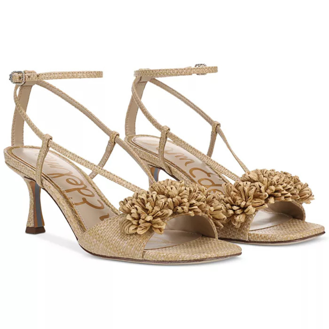 Phoebe Strappy Heeled Sandal - Bleached Beachwood