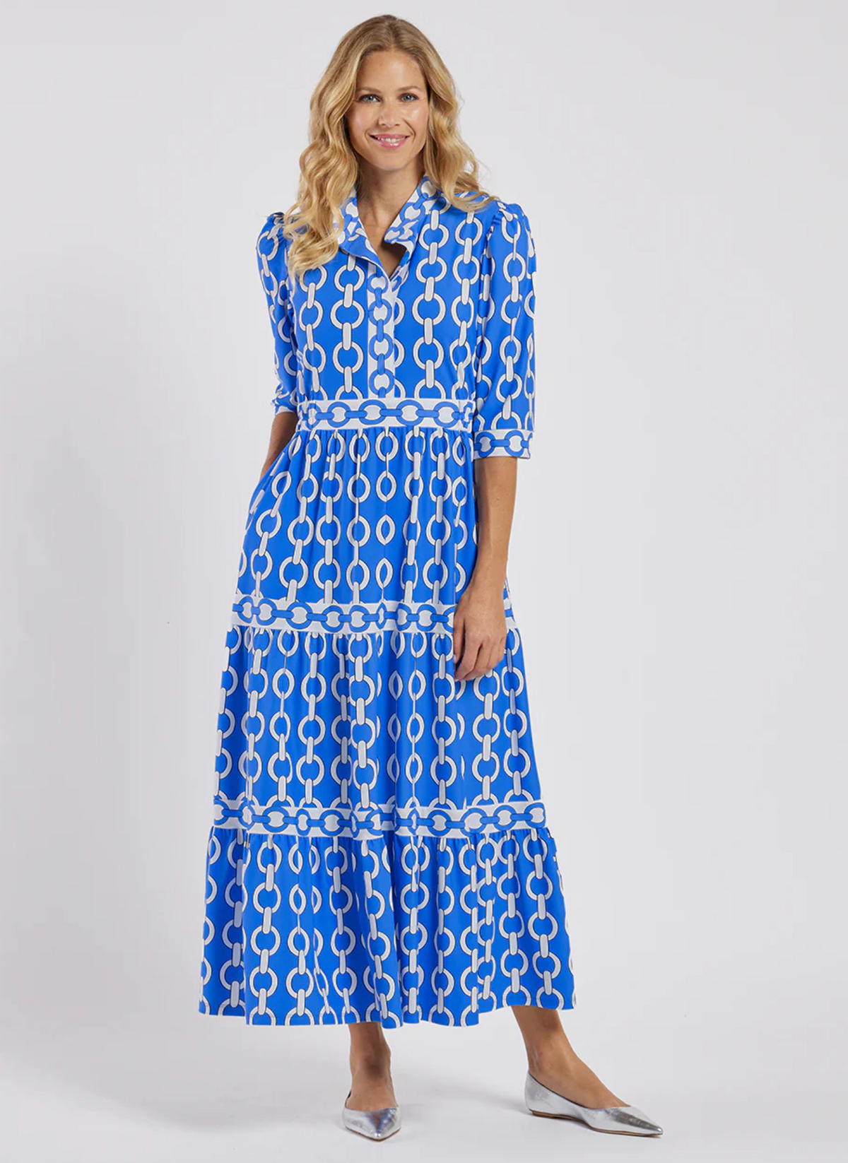 Candy Midi Dress - Grand Chains Harbor Blue
