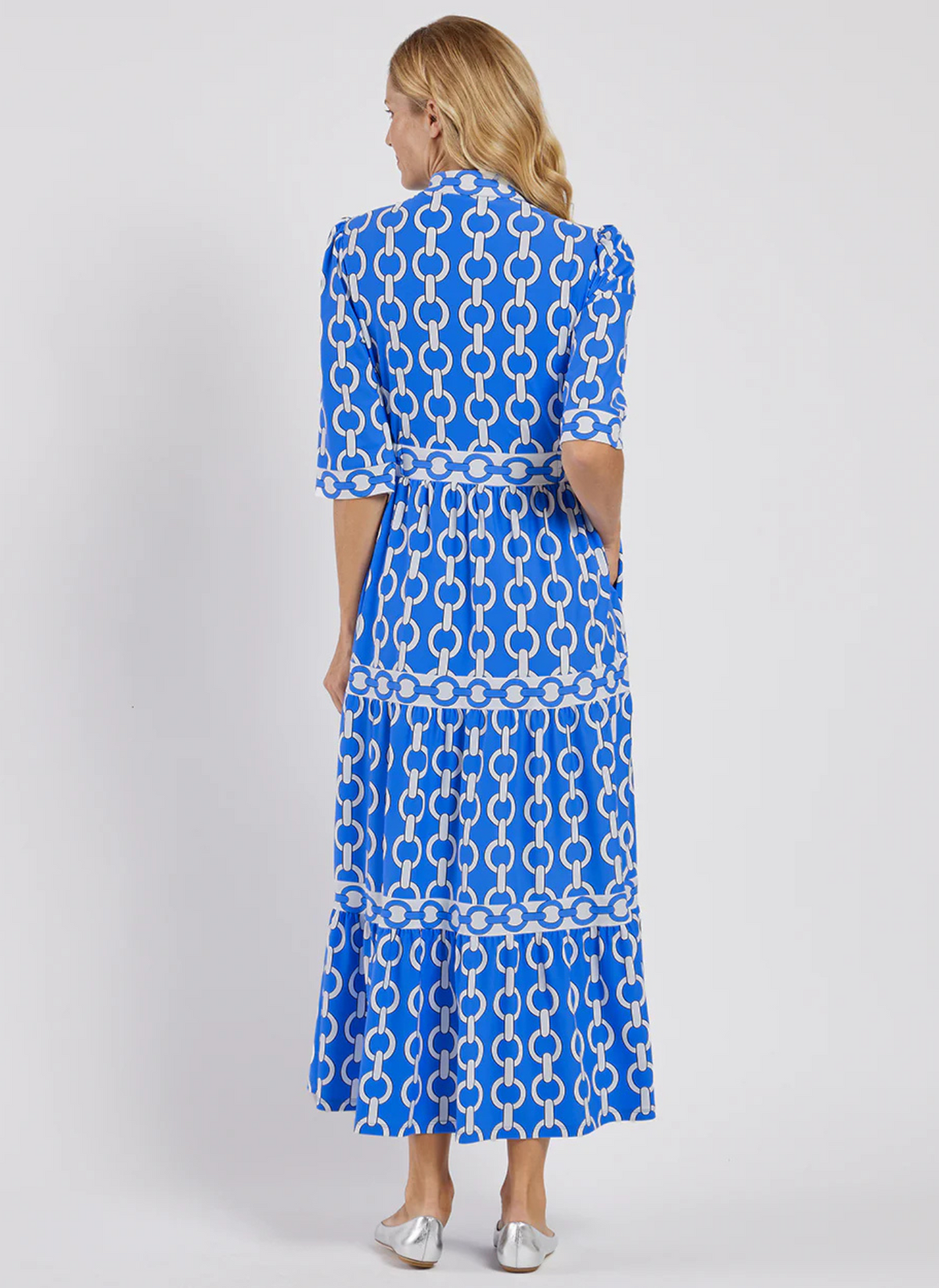 Candy Midi Dress - Grand Chains Harbor Blue
