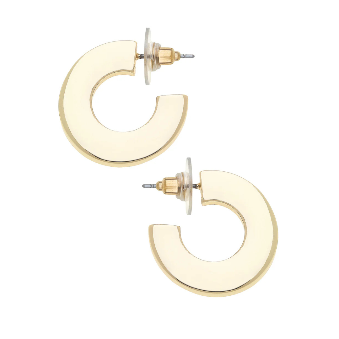 Cali Large Flat Hoop Earrings