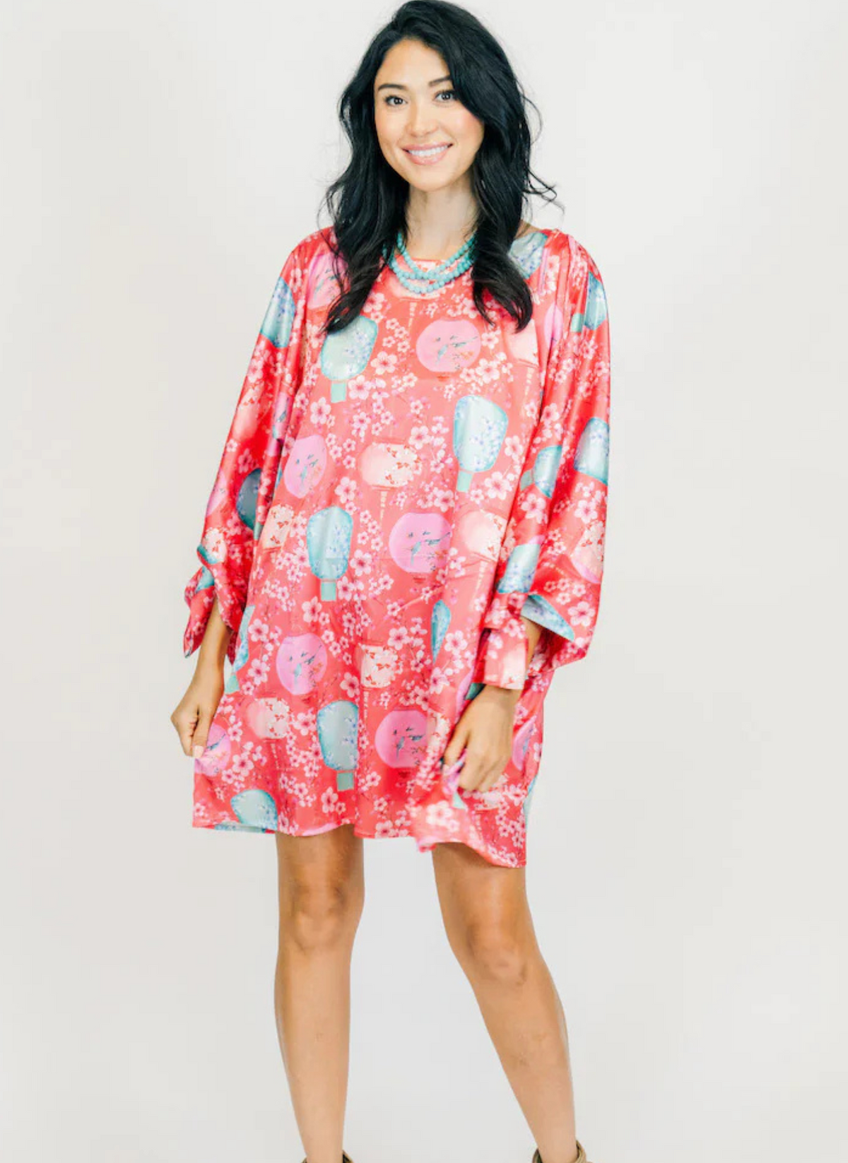 Estella Mini Dress - Cherry Bloom