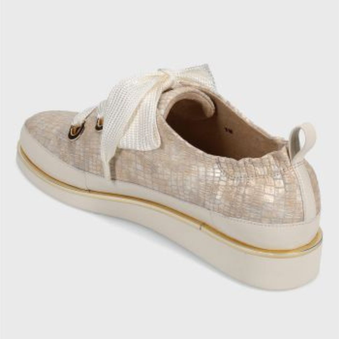 Quenda Lace-Up Sneaker - Champagne Boro