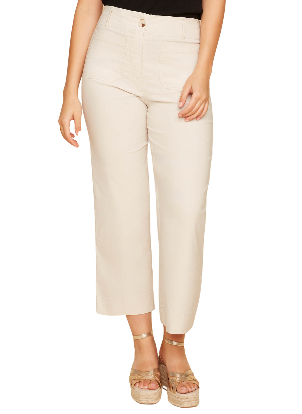 Wide Leg Sailor Pocket Pants