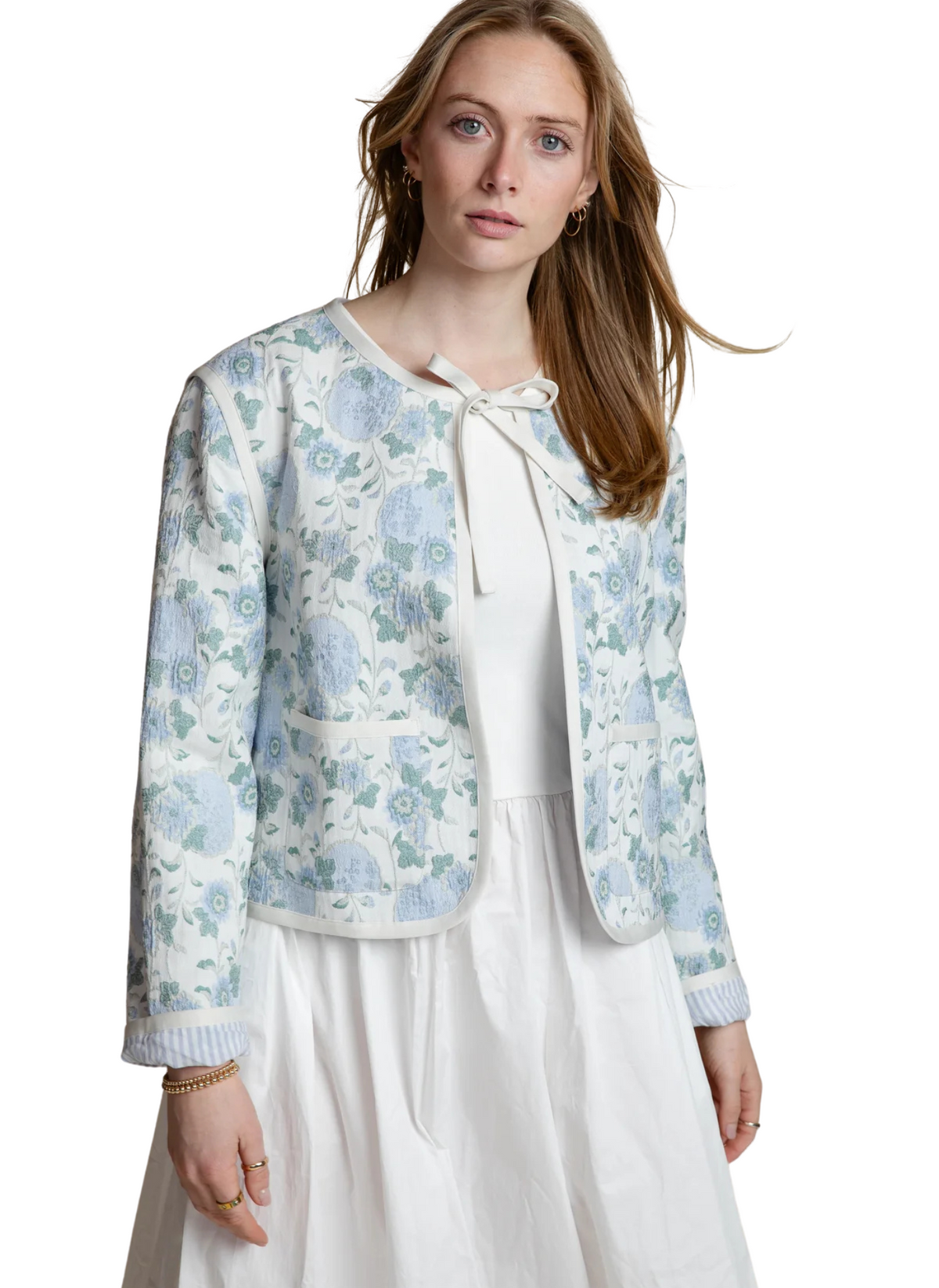 Iris Floral Embroidered Jacket