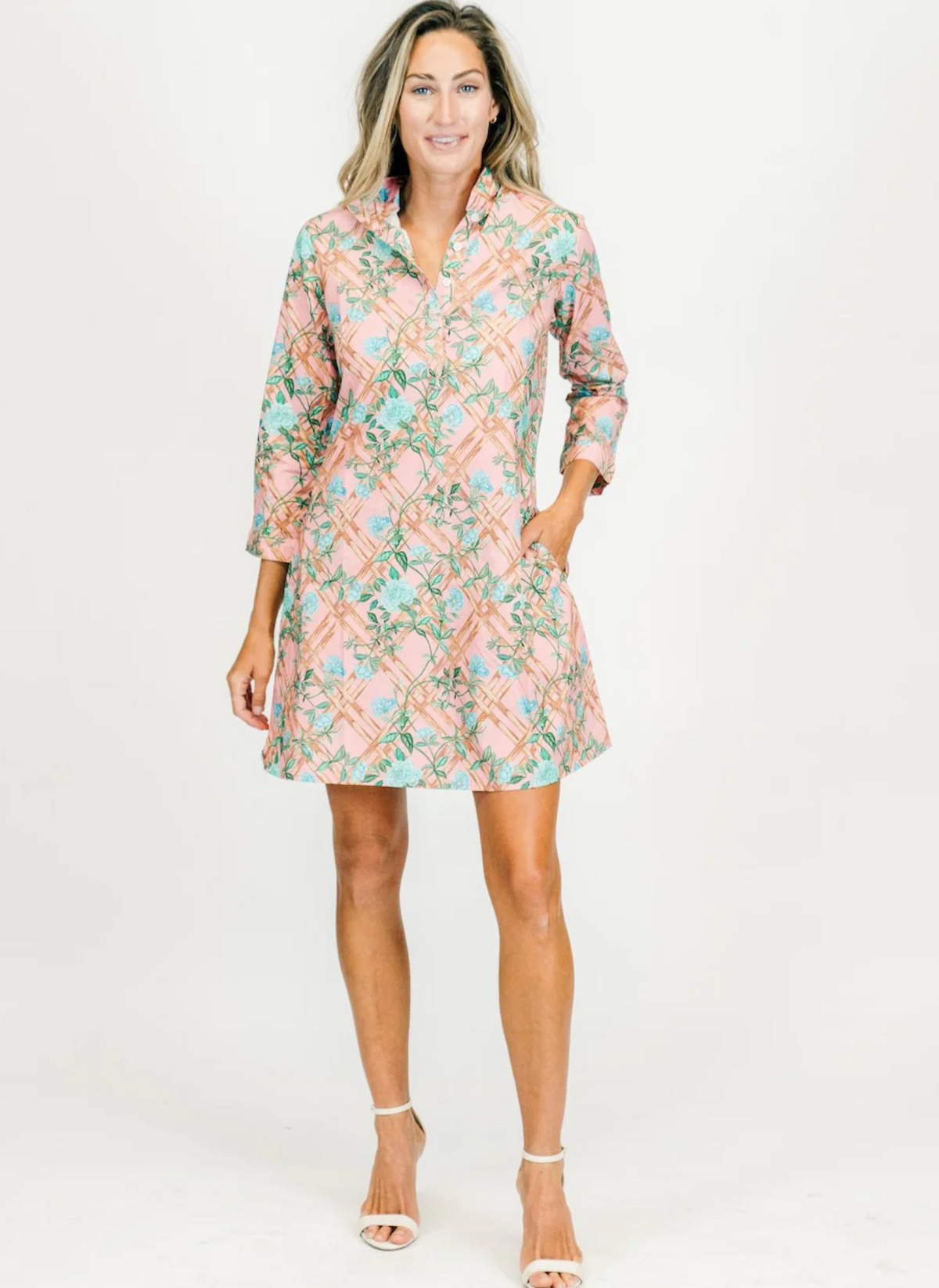 Cordelia Mini Dress - Porcelain Rose