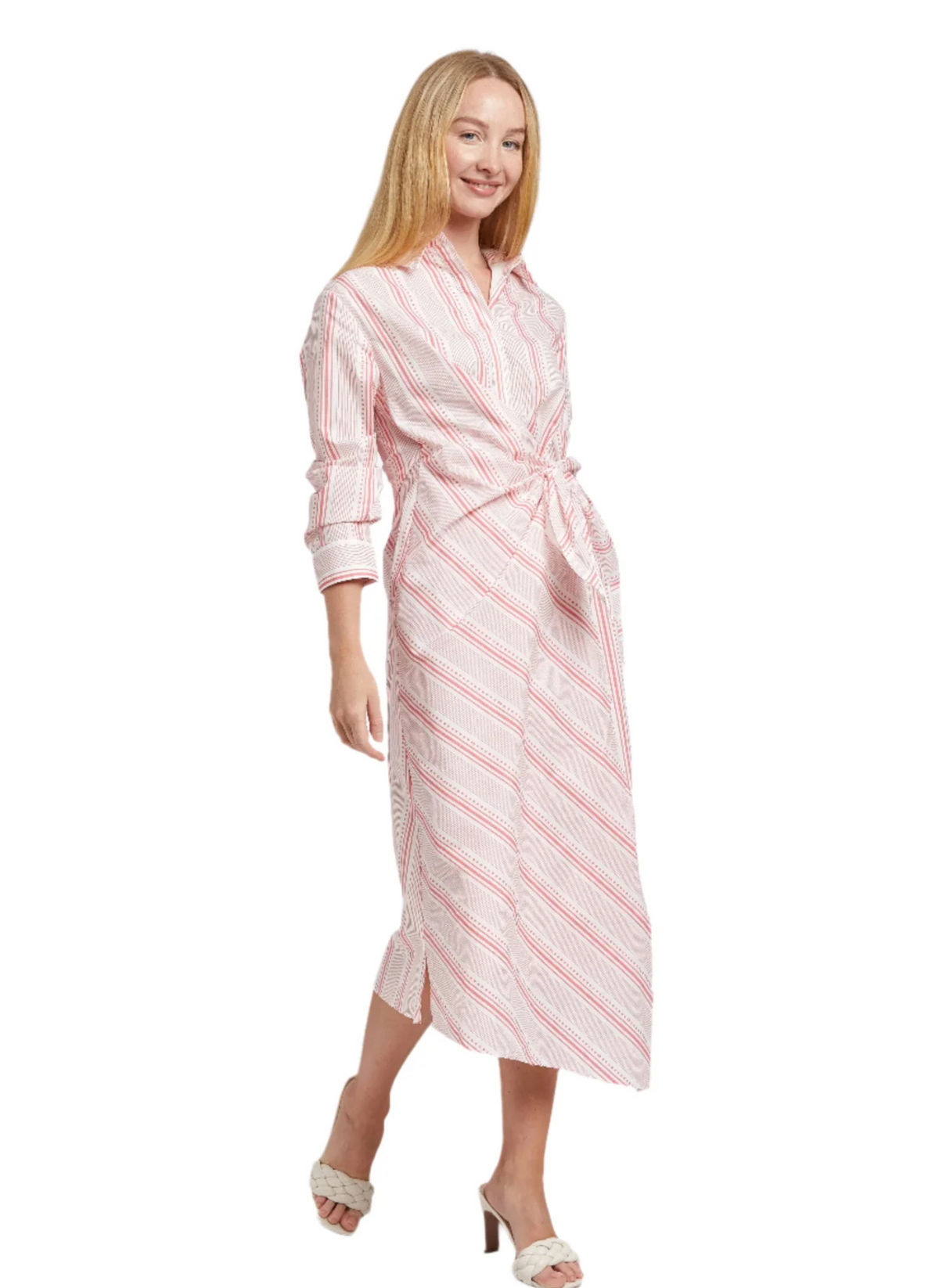 Samantha Dress - Pink Stripe + Dot