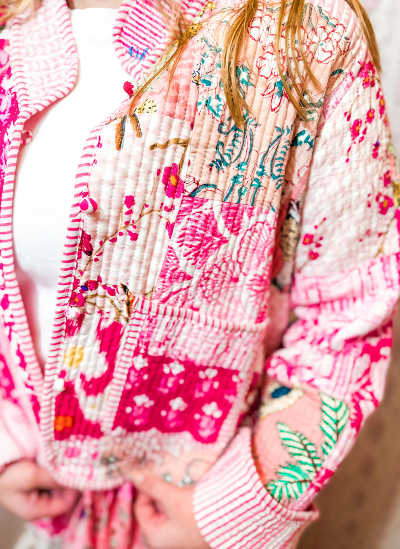 Pink City Quilted Jacket