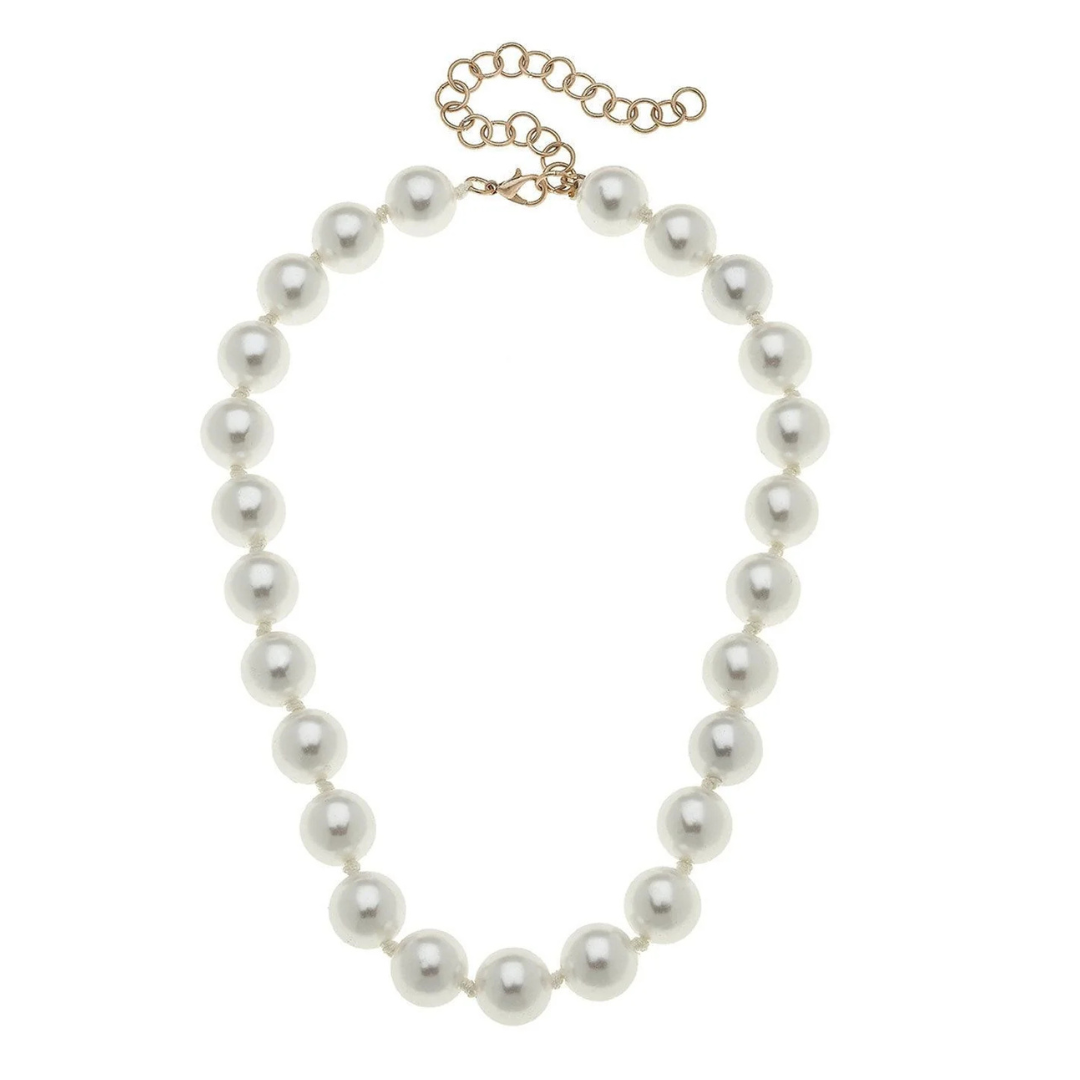 Eleanor Beaded Pearl Necklace