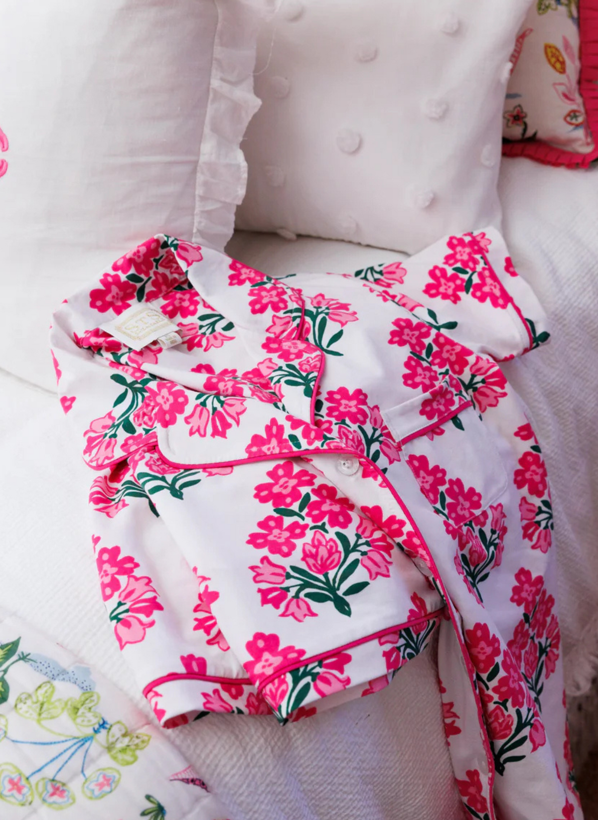 Hibiscus Print Pajama Set