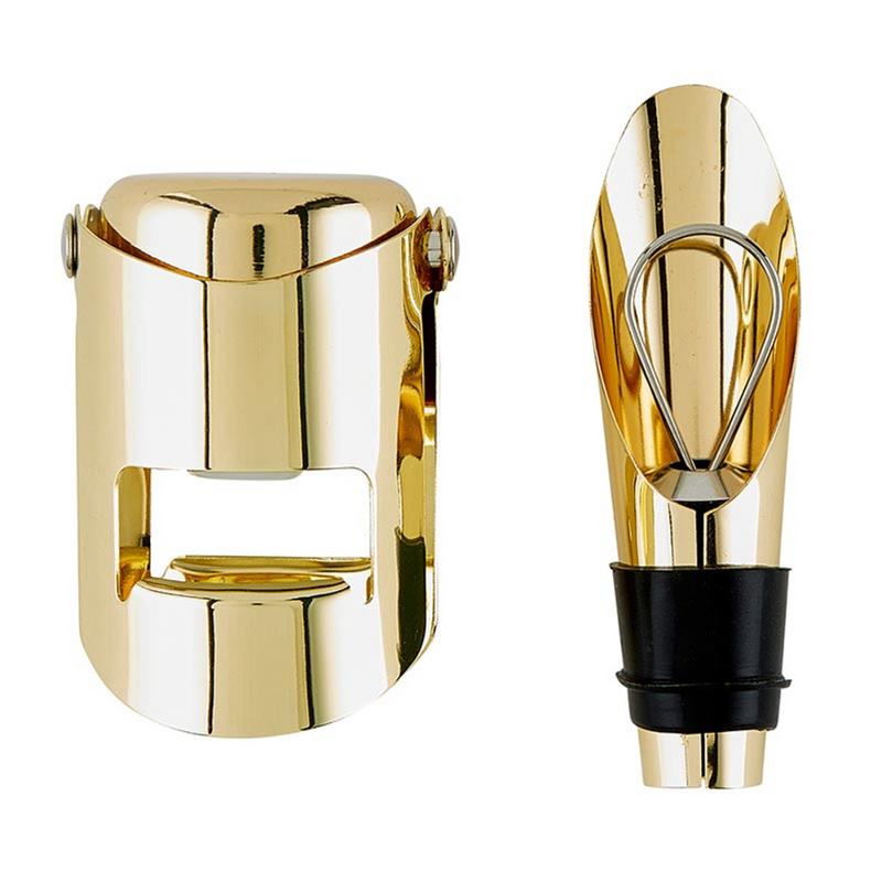 Champagne Pourer + Stopper Gift Box