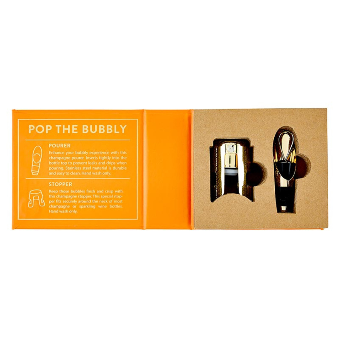 Champagne Pourer + Stopper Gift Box