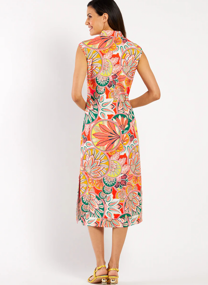 Kristen Dress- Stained Glass Coral