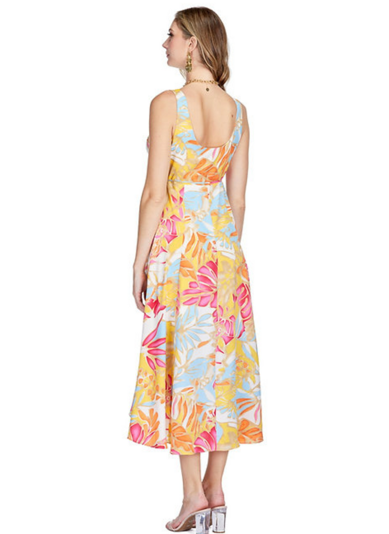 Ruffles Side Wrap Dress